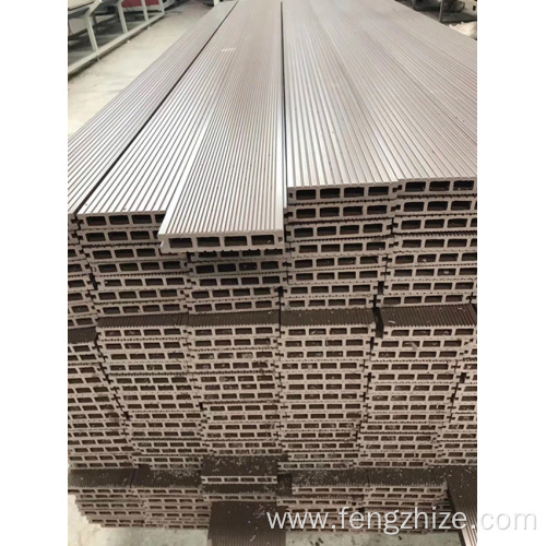 Wood plastic exterior wall panel